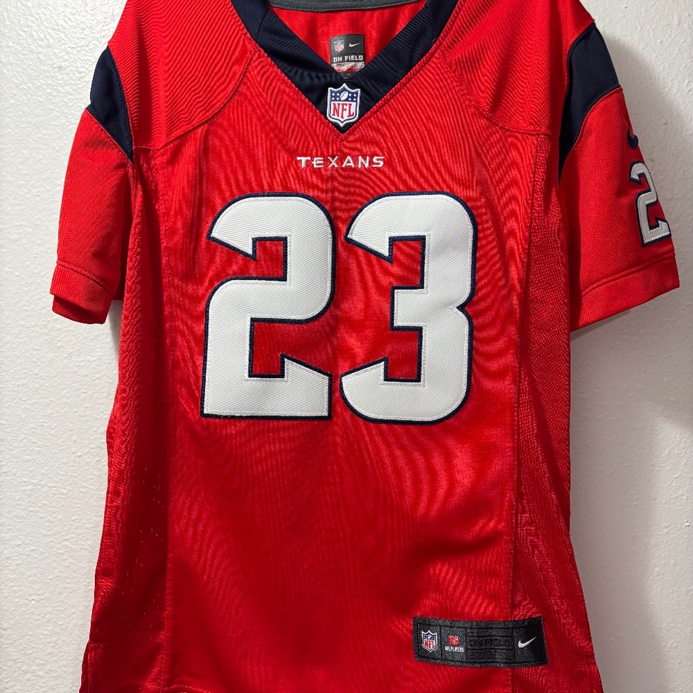 Womens Houston Texans Nike Arian Foster #23 Equipment On Field Red Jersey Size M